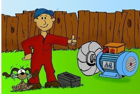 Elektromotor Wicklungsschaden – Ursachen früh erkennen, im Bild der Monteur der schlimmeres verhütet hat.