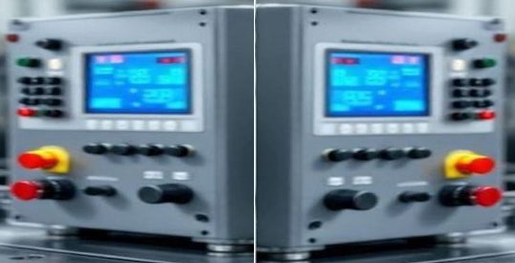 Elektromotor &ndash; ins IOT integrieren, sie brennen dann nicht mehr so unkontrolliert durch, im Bild dazu 2 Elektronikger&auml;te mit Scren-Display und Feldangaben, Schaltern ect..