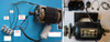 Elektromotor 14) Elektromotor AC-Kollektormotor, im Bild zu sehen ein 1 Phasen Wechselstrommotor, die moderne Ausführung (230 V 50 Hz) links, die alte Ausführung (220 V 50 Hz) rechts, sie sind beide machbar, beide reparabel.