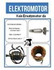 Elektromotor 20) Elektromotor Ausfall - Tatkraft und Reparatur statt Ohnmacht im Betrieb Wickeltechnik Reparatur nutzen, es geht ... es geht gut ... wenn jemand dahinter auch steht !! Im Bild das Quarat mit 4 reparaturteilen E Motor: rechts oben DC AC Anker, rechts unten Drehstrom Blechpaketwicklung, links unten Statorpaket bewickelt, links oben Textfeld ... kein Ersatzmotor auffindbar.