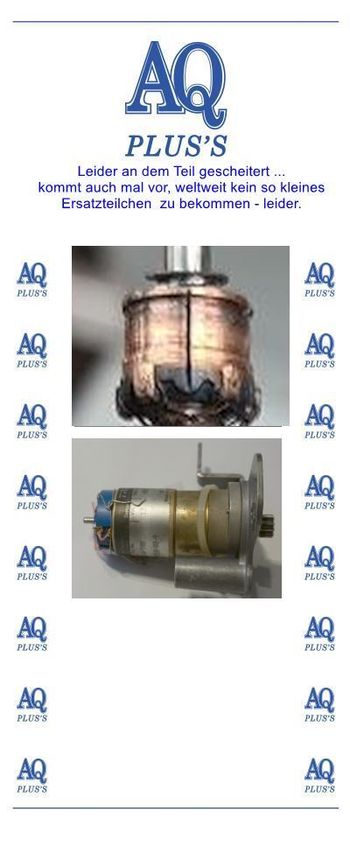 Elektromotor im Kleinflugzeug nicht wesentlich aber für Komfort, Elektromotor kleiner DC Motor im Bild.