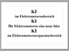 Elektromotor mit KI geht es leichter, neue Ideen neue Kundengewinnung, KI im Elektromotorenbereich, eine Schrifttafel mit 3 Leitsätzen ... eventuell - oder auch nicht.
