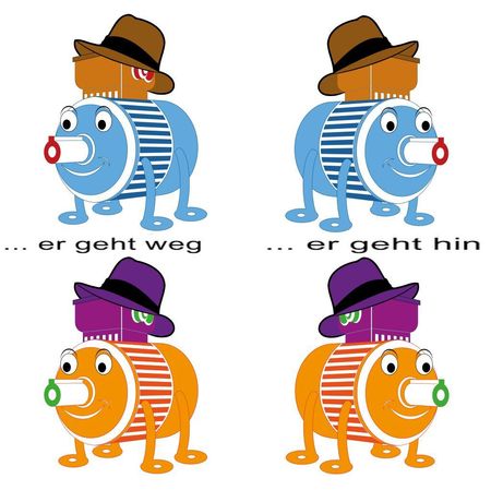Elektromotoren Cartoon für Referenzen E Motorenreparaturen 4 Maskottchen im Bild für Product Placement als WerbeHinweis